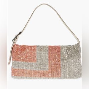 Benedetta Bruzziches
Vitty La Grande Crystal Mesh Shoulder Bag Silver & Pink